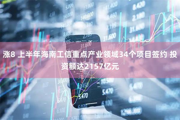 涨8 上半年海南工信重点产业领域34个项目签约 投资额达2157亿元