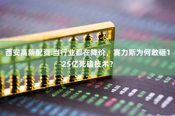 西安高新配资 当行业都在降价，赛力斯为何敢砸125亿死磕技术？